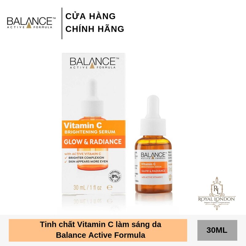 Tinh chất Balance Vitamin C Active Formula Serrum dưỡng sáng da 30ml