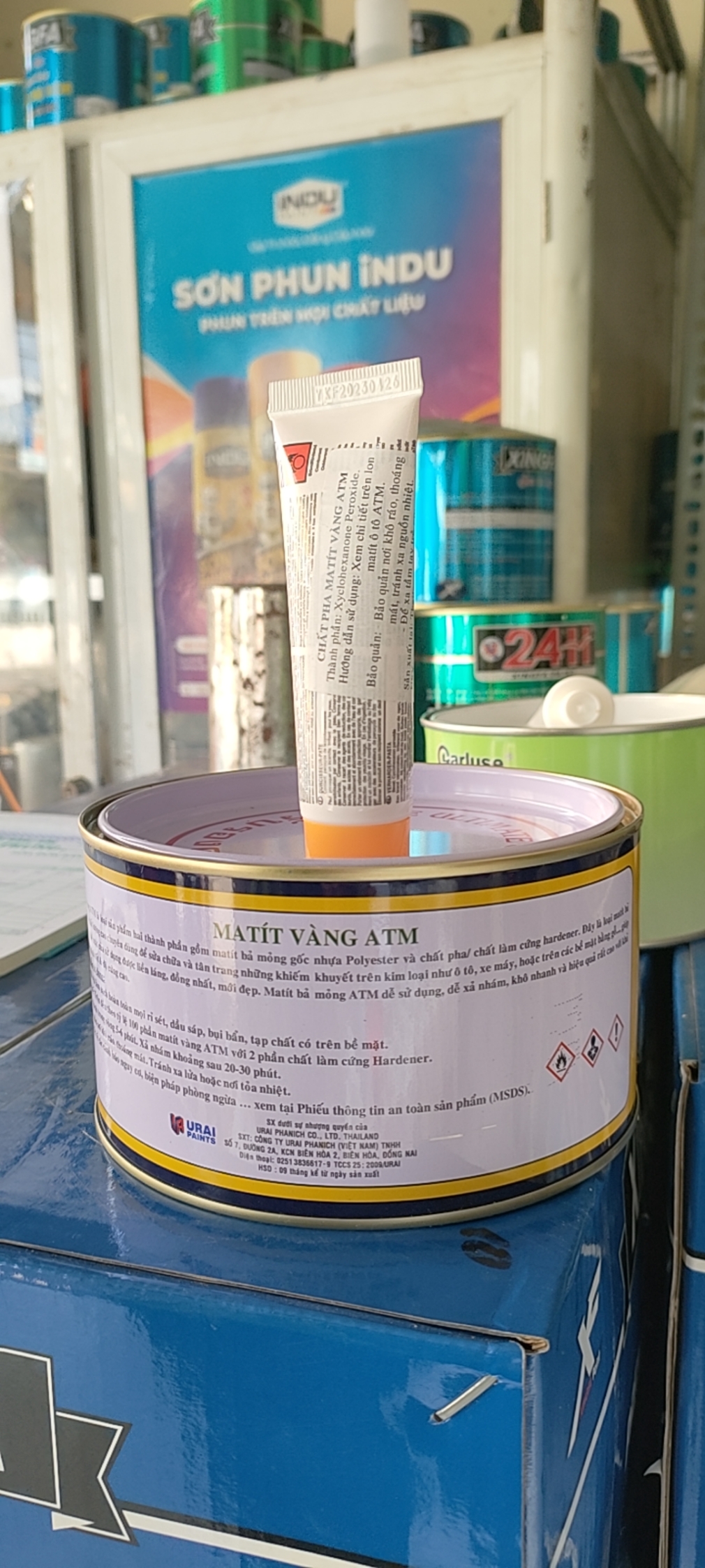 Bột trét matit 2 Thành phần vàng ATM 1 kg