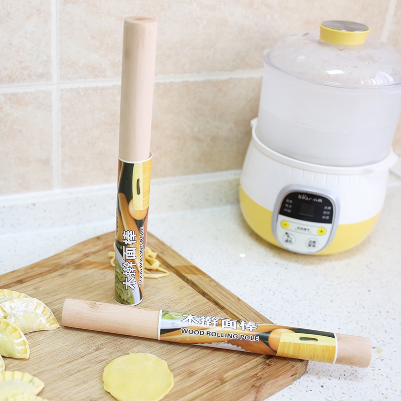 Cây Lăn Bột, Cán Lăn Bôt Gỗ Dài 28cm
