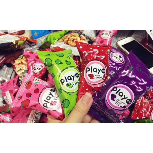 Kẹo cuộn play 7ELEVEN Thái Lan 10k/ gói(Cola)