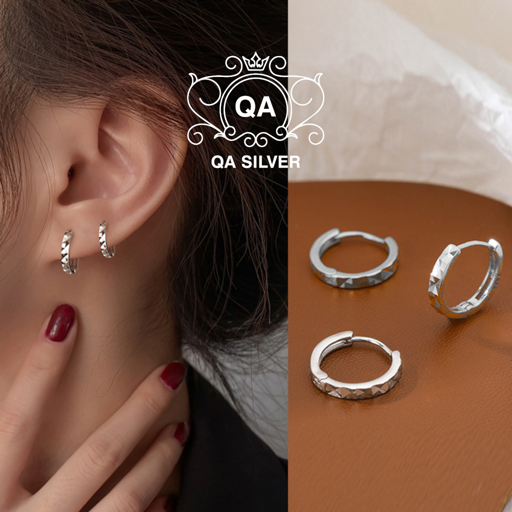 HOOP QA SILVER Earrings