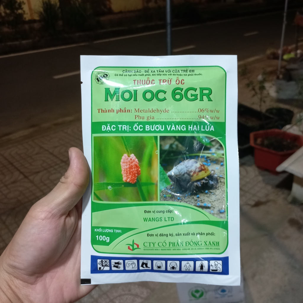 Thuốc trừ ốc sên, ốc bưu vàng - Moi oc 6GR (Gói lớn 400g)