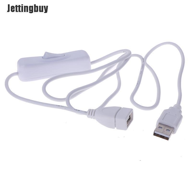 Jettingbuy 1m Usb Cable With Switch On/Off Cable Extension Toggle For Usb Lamp Usb Fan