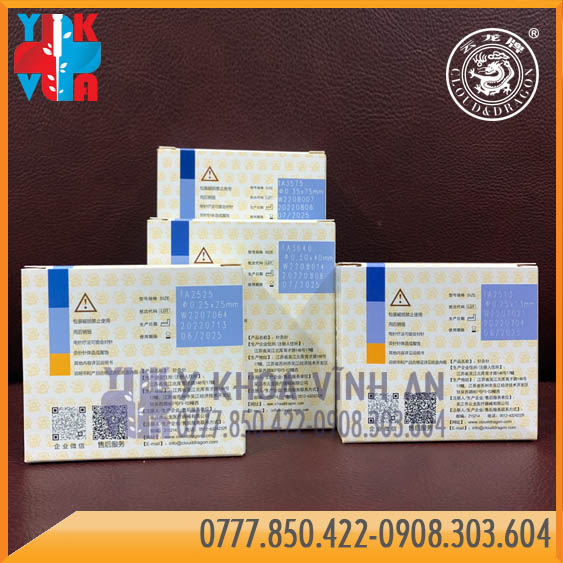 Kim Châm Cứu Vân Long Yunlong Acupunture Needle Hộp 100 Kim