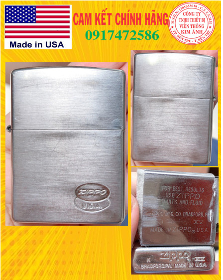 BẬT LỬA ZIPPO MỸ LACKE BẠC CHỦ ĐỀ ZIPPO U.S.A. SẢN XUẤT 1999
