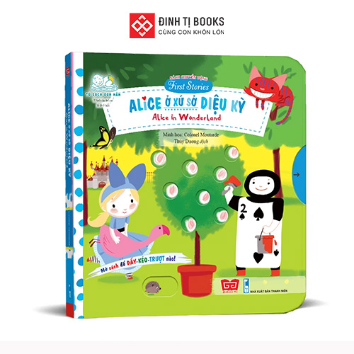 Sách chuyển động - first explorers - alice in wonderland - alice ở xứ sở diệu kỳ