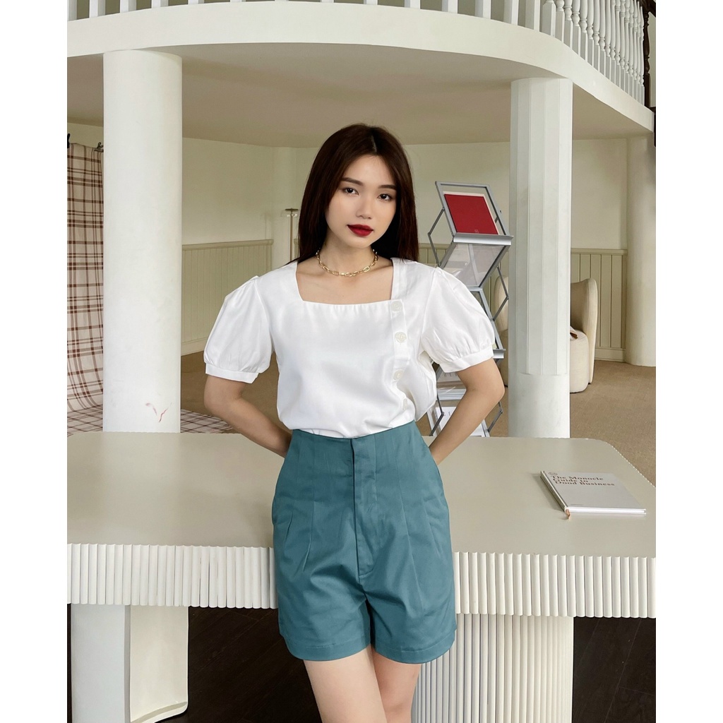 Áo Kiểu Cổ Vuông - AK222027 - BlazerSaigon