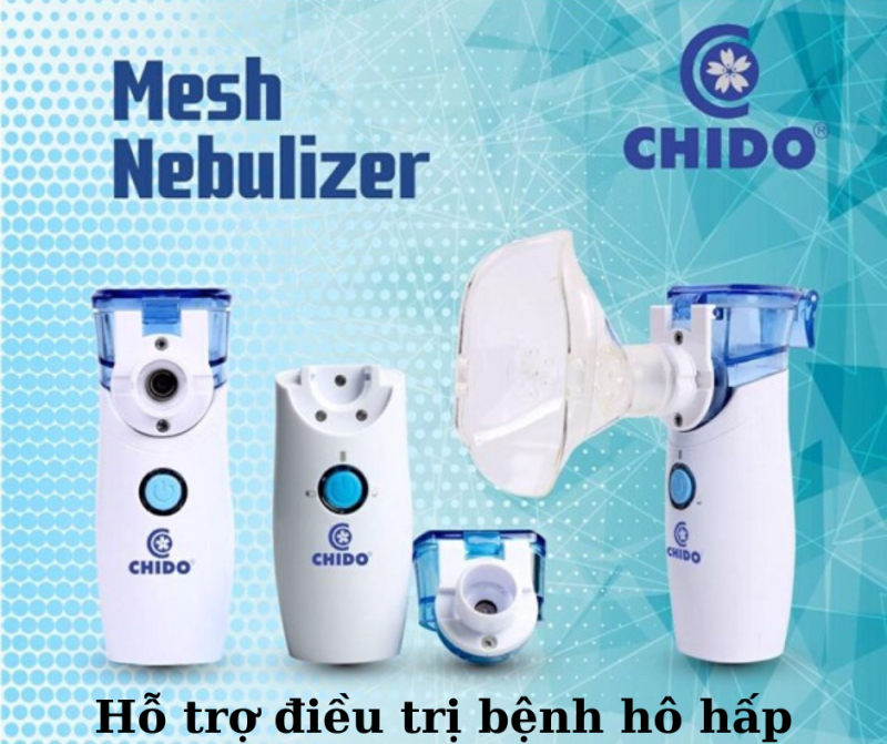Máy xông mũi họng, chạy khí dung Chido công nghệ Nhật Bản-TBYT Quang Hà