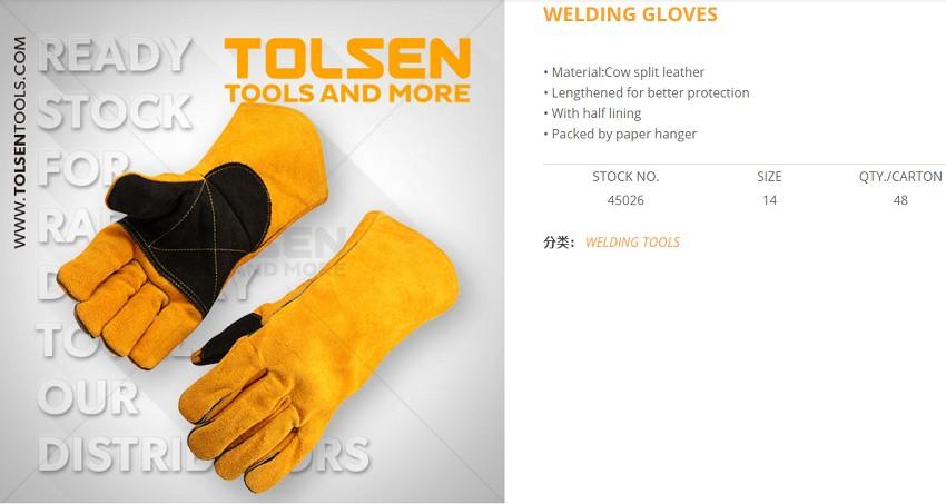 BAO TAY VẢI HÀN TOLSEN 45026