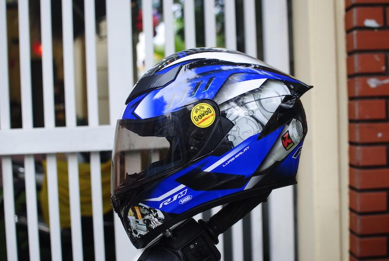 Mũ Royal M138b lên tem Yamaha Xanh GP