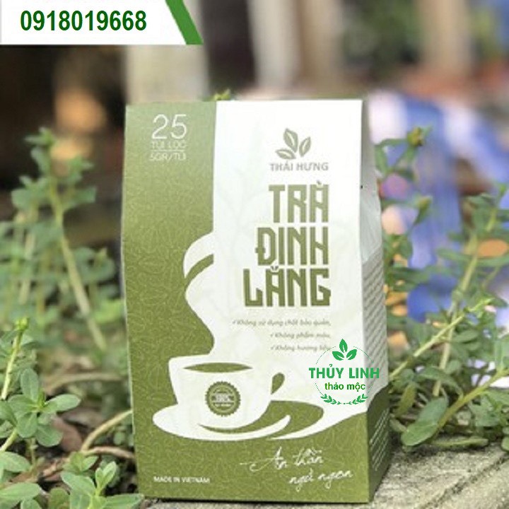 Trà Đinh lăng (25 túi lọc x 5g) An thần, giảm stress, giúp ngủ ngon