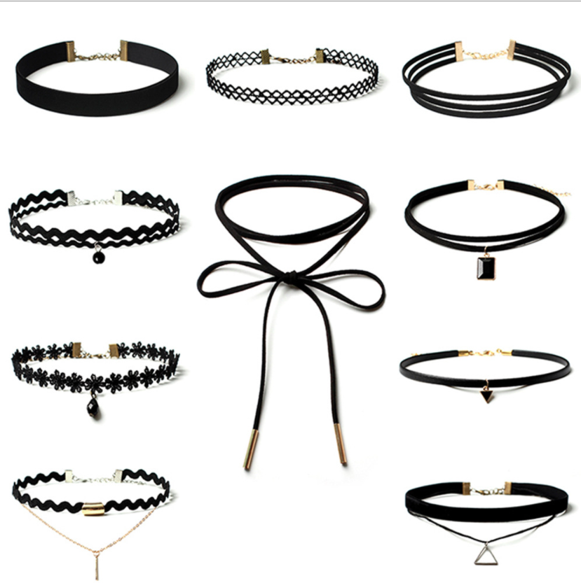 [HCM]Combo 10 vòng cổ nữ choker đa phong cách kèm video