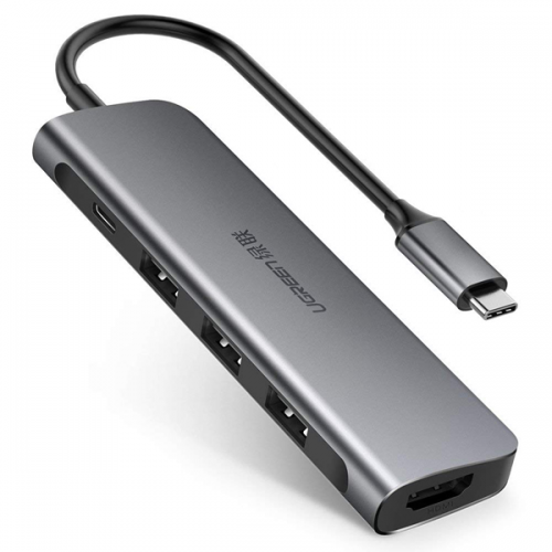 Bộ chuyển Type C to HDMI + Hub USB 3.0 Ugreen 70495