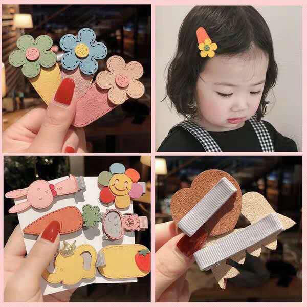 Sét 5 kẹp tóc dễ thương, cute hạt me