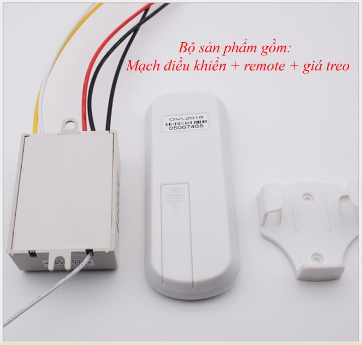 Công tắc điều khiển từ xa RF 2 cổng trắng, 2 kênh