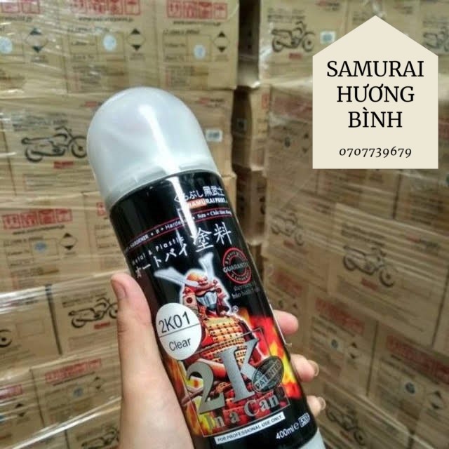 [HCM]2K01 _ Chai Sơn Xịt Sơn Xe Máy Samurai 2K01