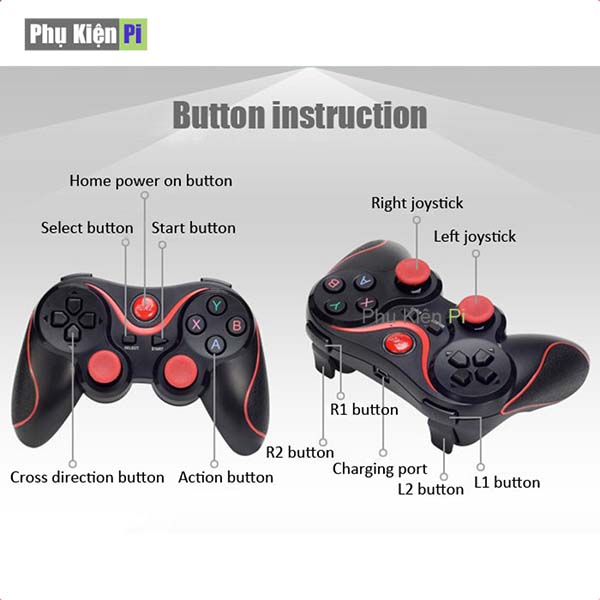 Tay Cầm Chơi Game X3, V13 Có Bluetooth Cho Smartphone, PC, Laptop, Android, IOS, Windows