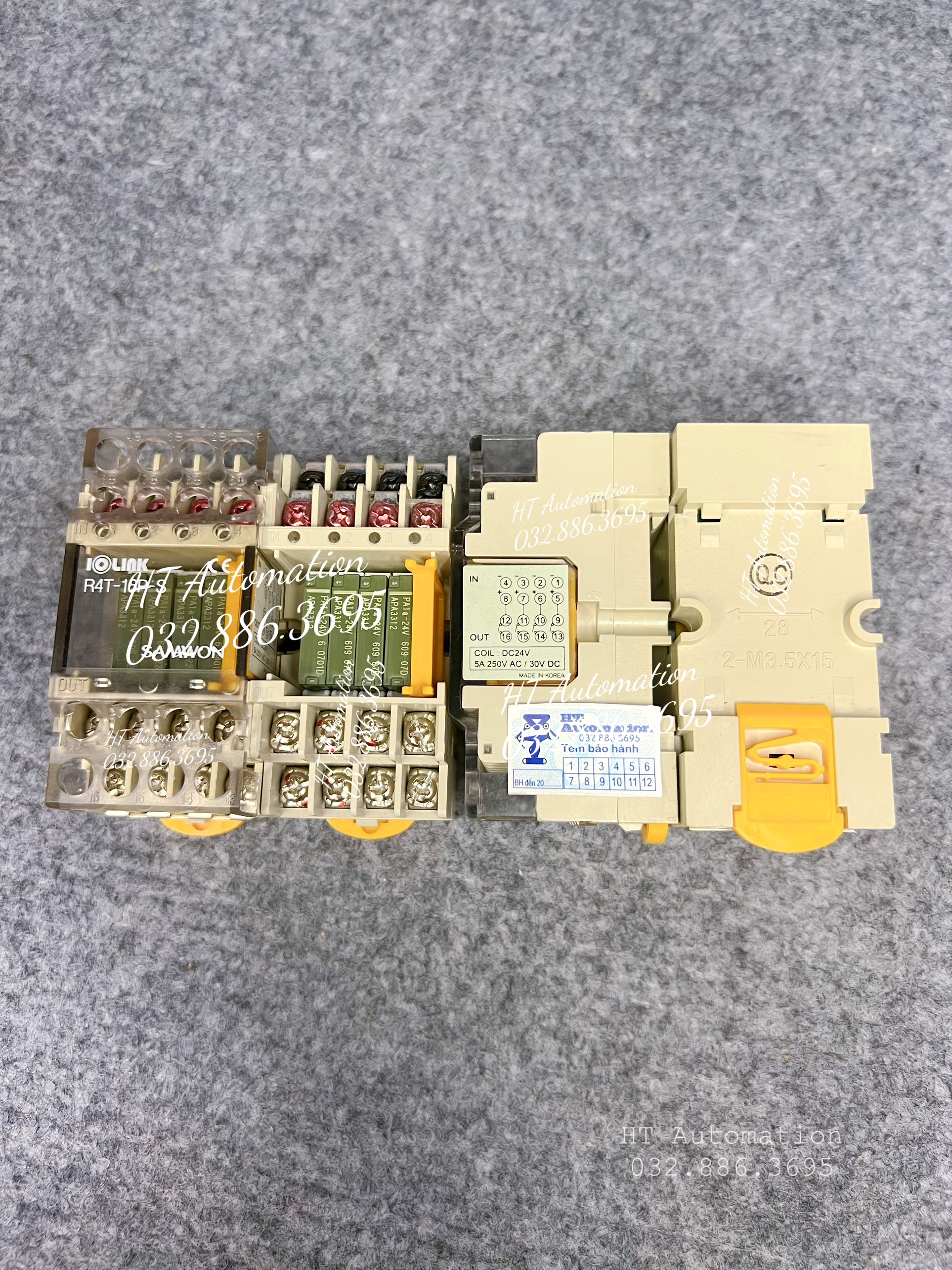 (Used) Rơ le, Relay Samwon,Relay khối 24VDC R4T-16P-S