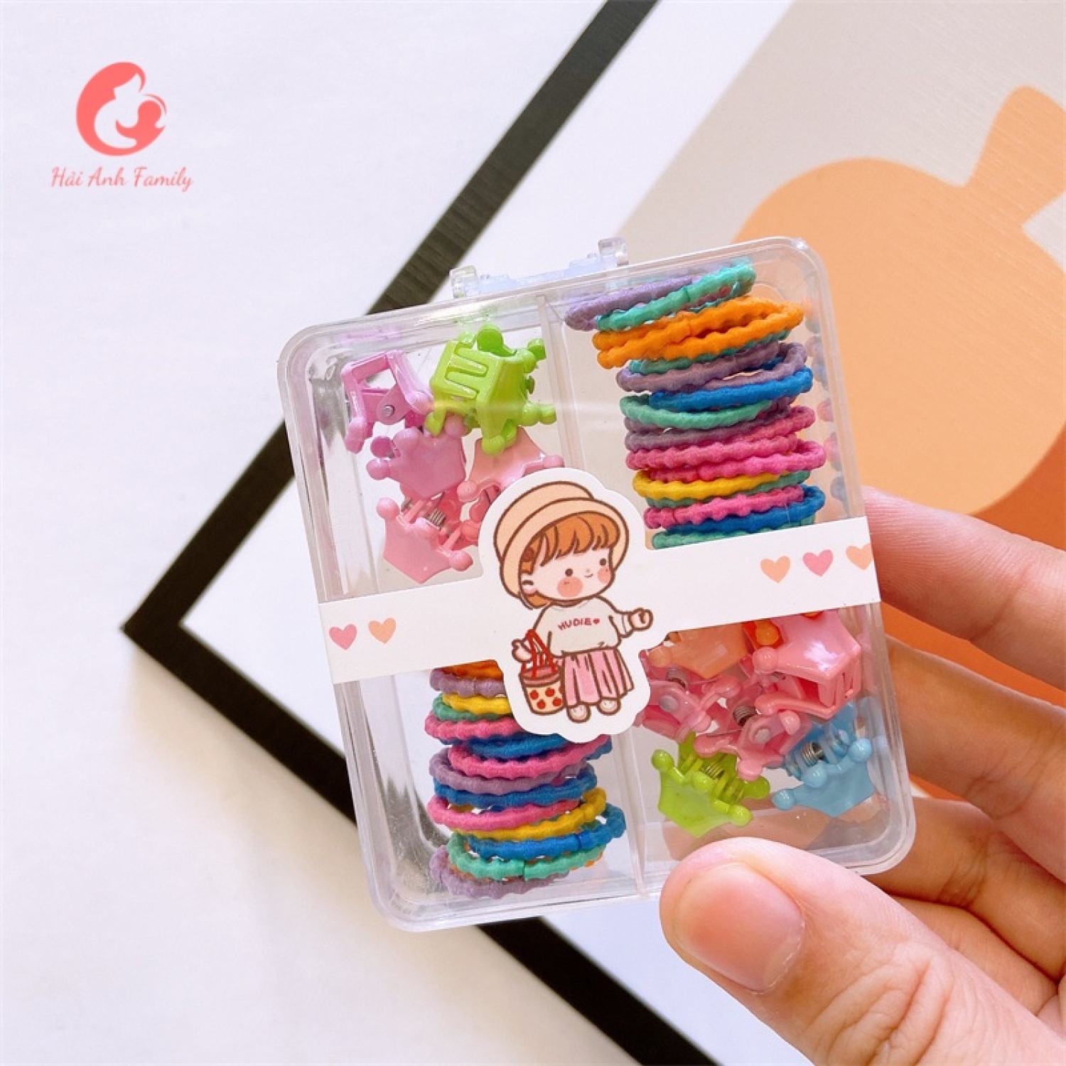 Set kẹp tóc mini phong cách Hàn Quốc siêu xinh dành cho bé gái