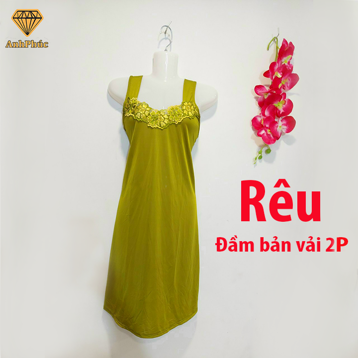 [HCM]Đầm ngủ 2 dây thun lạnh mặc mát  Anh Phúc