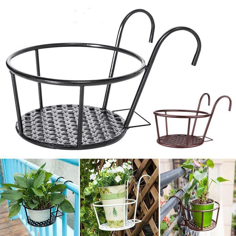 Combo 3 giỏ để chậu hoa cây cảnh có móc treo ngoài ban công
