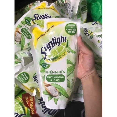 Nước rửa chén sulight matcha trà nhật, lô hội