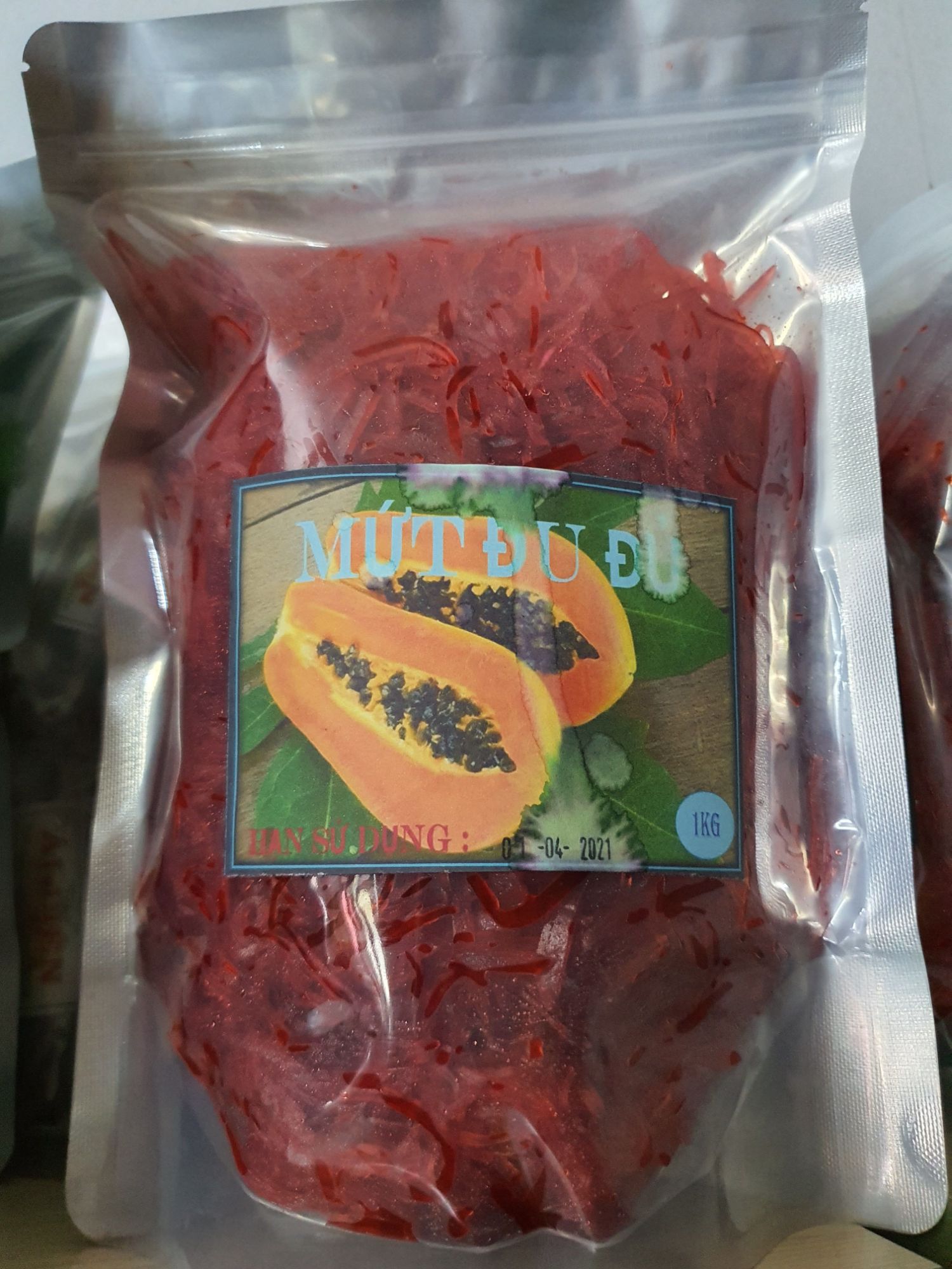 Mứt Đu Đủ Đỏ 500G