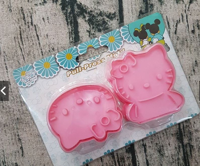 Khuôn cutter nhấn bánh quy, cookie (2 cái mèo)