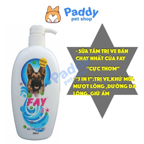 affordable Sữa Tắm Fay 5 Sao Sạch Ve Rận Bò Chét (800ml)
