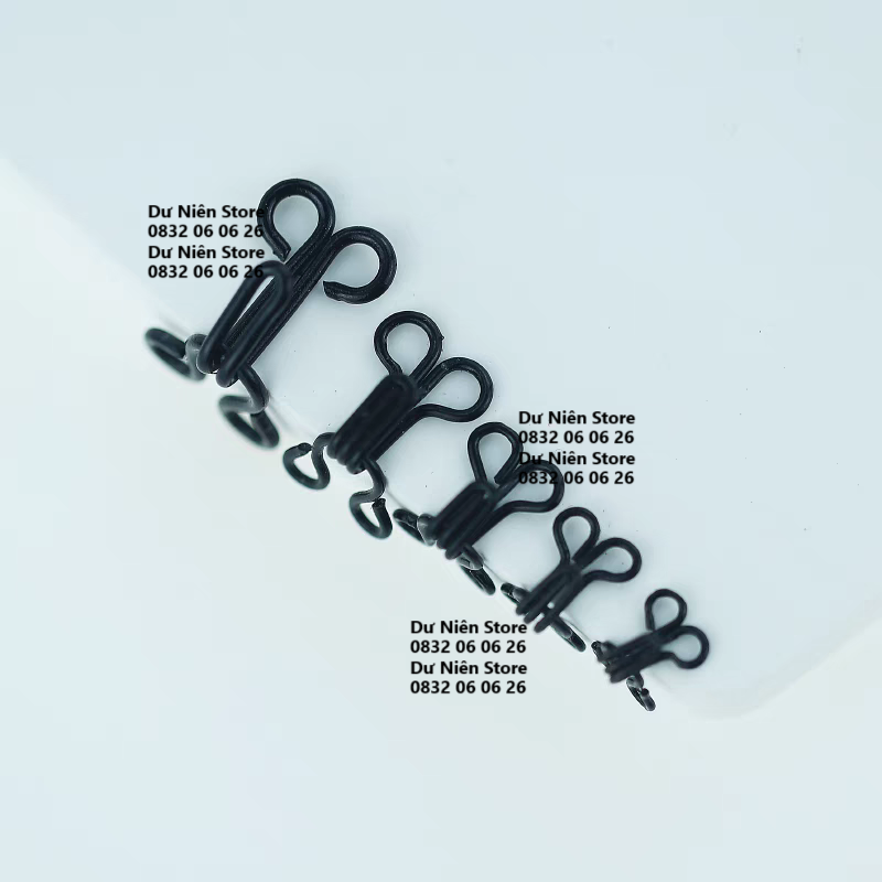 Set 50 bộ móc áo dài, móc đầm, móc áo ngực 3 size trắng đen.