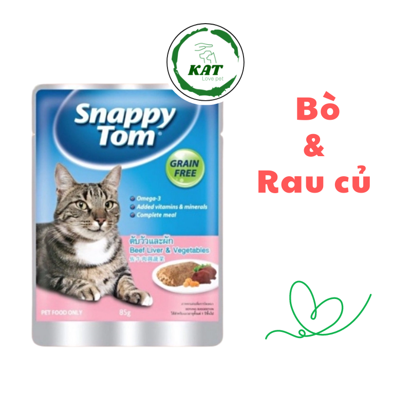 [85gr] Pate Cho Mèo Snappy Tom - Gói 85gr - KAT Store