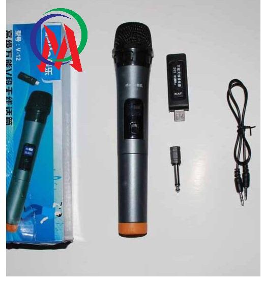 [HCM]MIC KARAOKE KHÔNG DÂY V-12 ( có lcd )