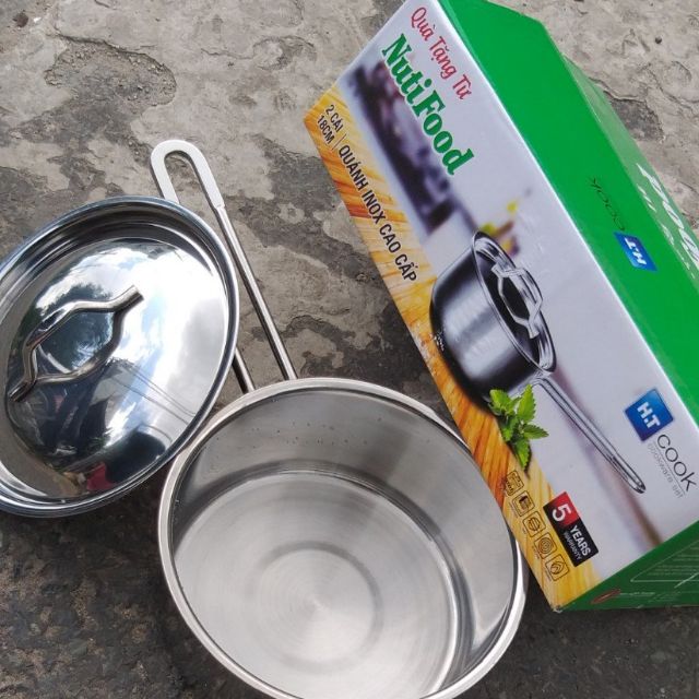 Quánh Inox 18cm Nutifood