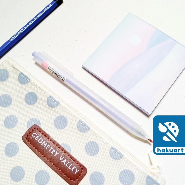 Bút gel JIYI mực đen vỏ nhám màu Pastel cho học sinh- Văn Phòng Phẩm Haku