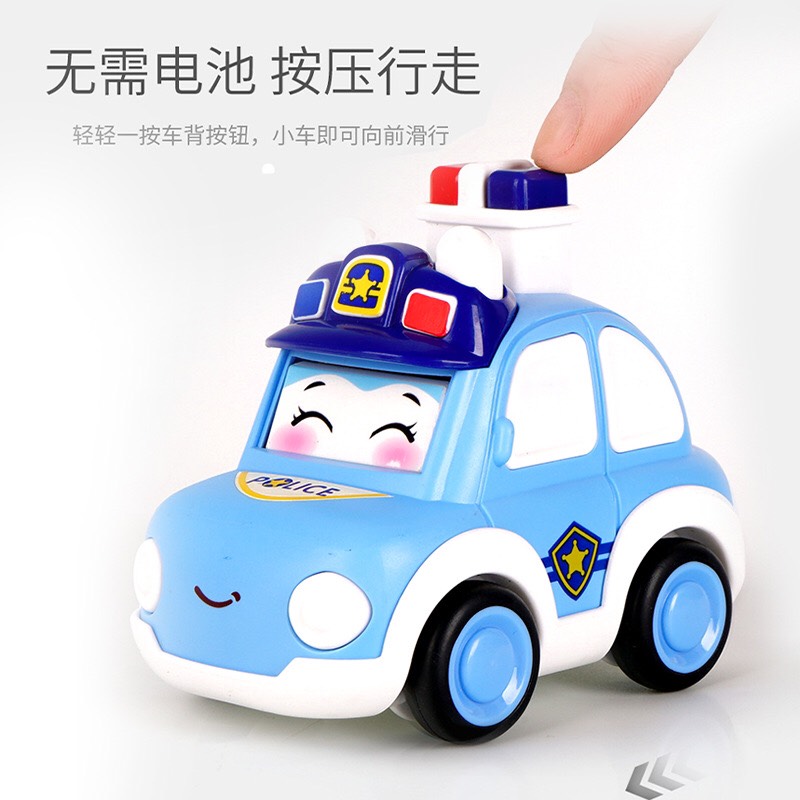 Mô hình xe Robocar nút chạy tự động - Đồ chơi xe Robocar nhấn nút chạy