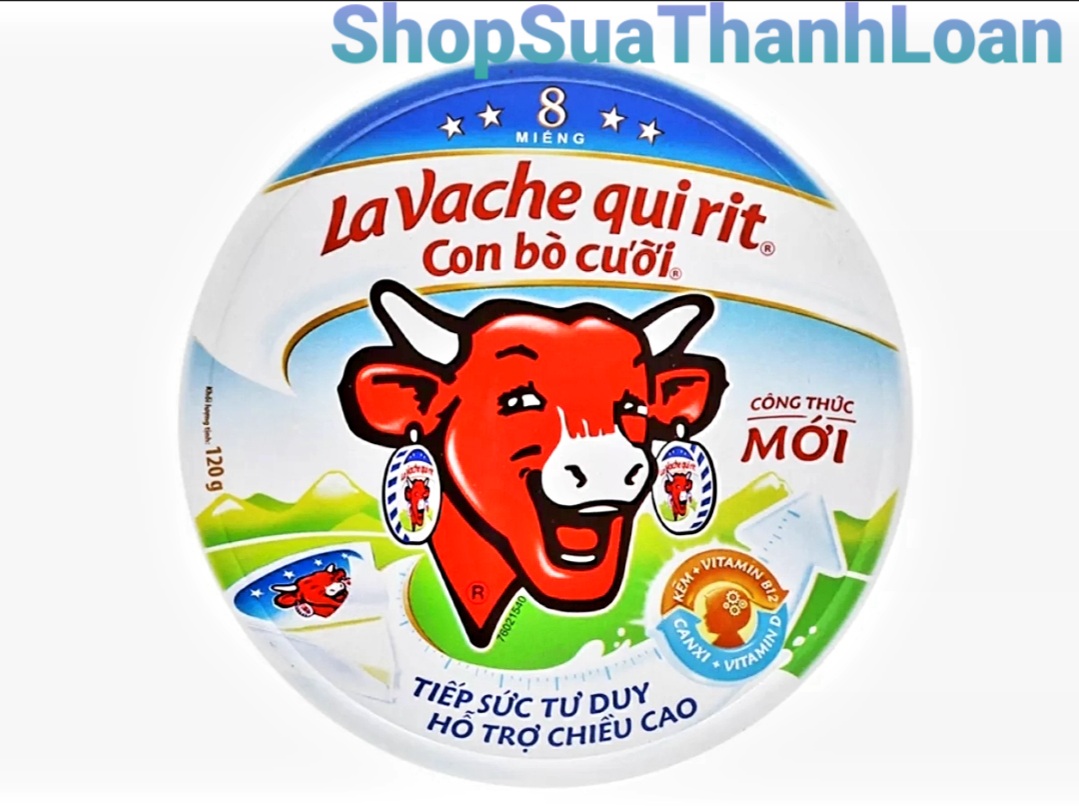 [HSD T5-2025] Phô mai Con Bò Cười hộp 112g (8 miếng)