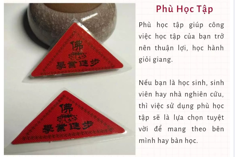 Linh phù học tập học hành tốt, đạt kết quả cao - Đã chú