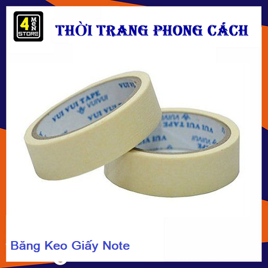 Combo 2 Băng keo Giấy - Băng Keo Giấy Note - Băng Dính Giấy Che Sơn, Trang Trí, Ghi Chú Dễ Xé Bằng Tay