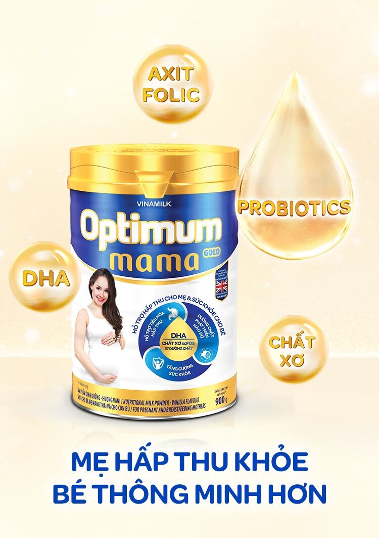 [Hoàn tiền 12%] Sữa Bột Optimum Mama 900g