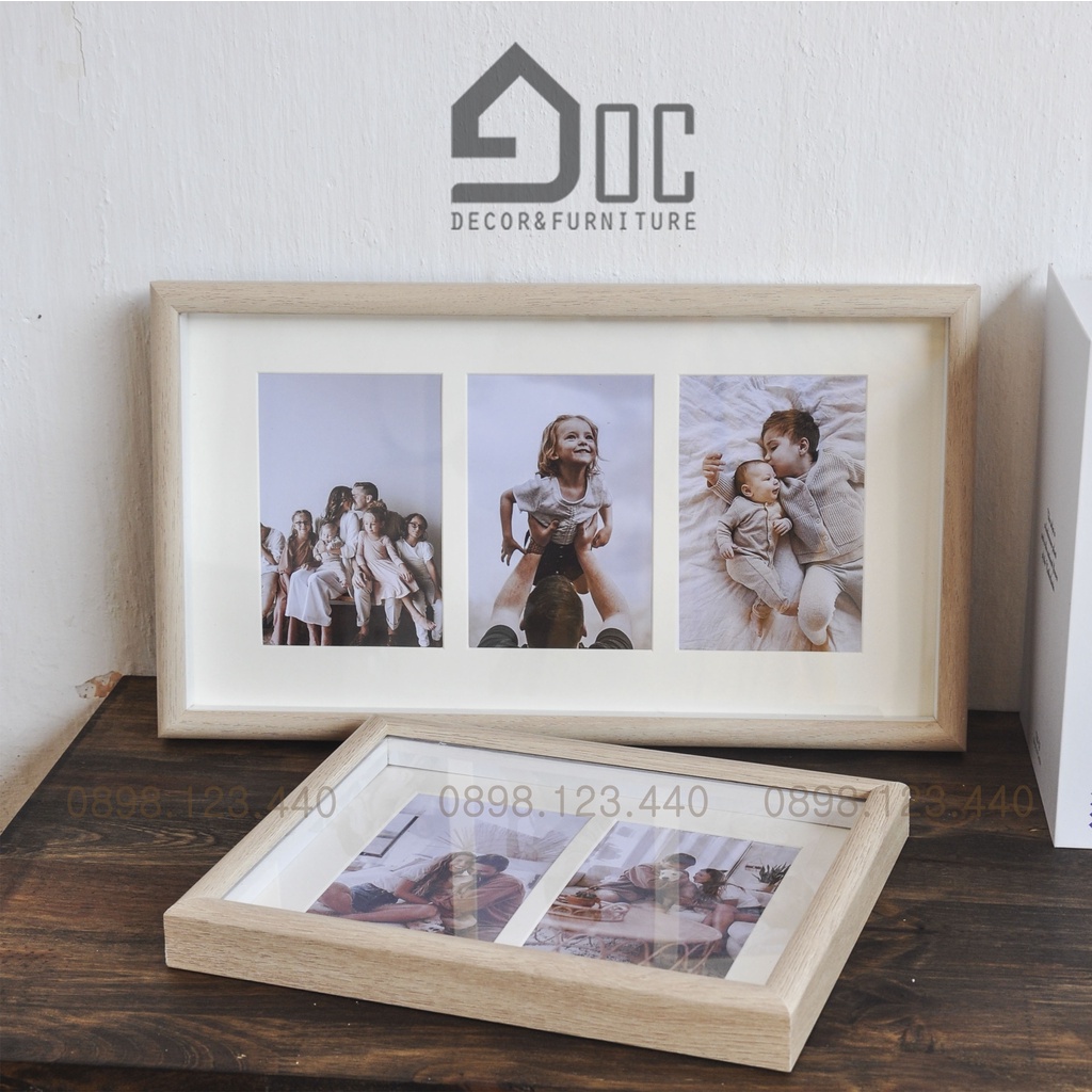 Khung Ảnh Đôi Để Bàn, Quà Tặng Sinh Nhật Góc Decor KH06