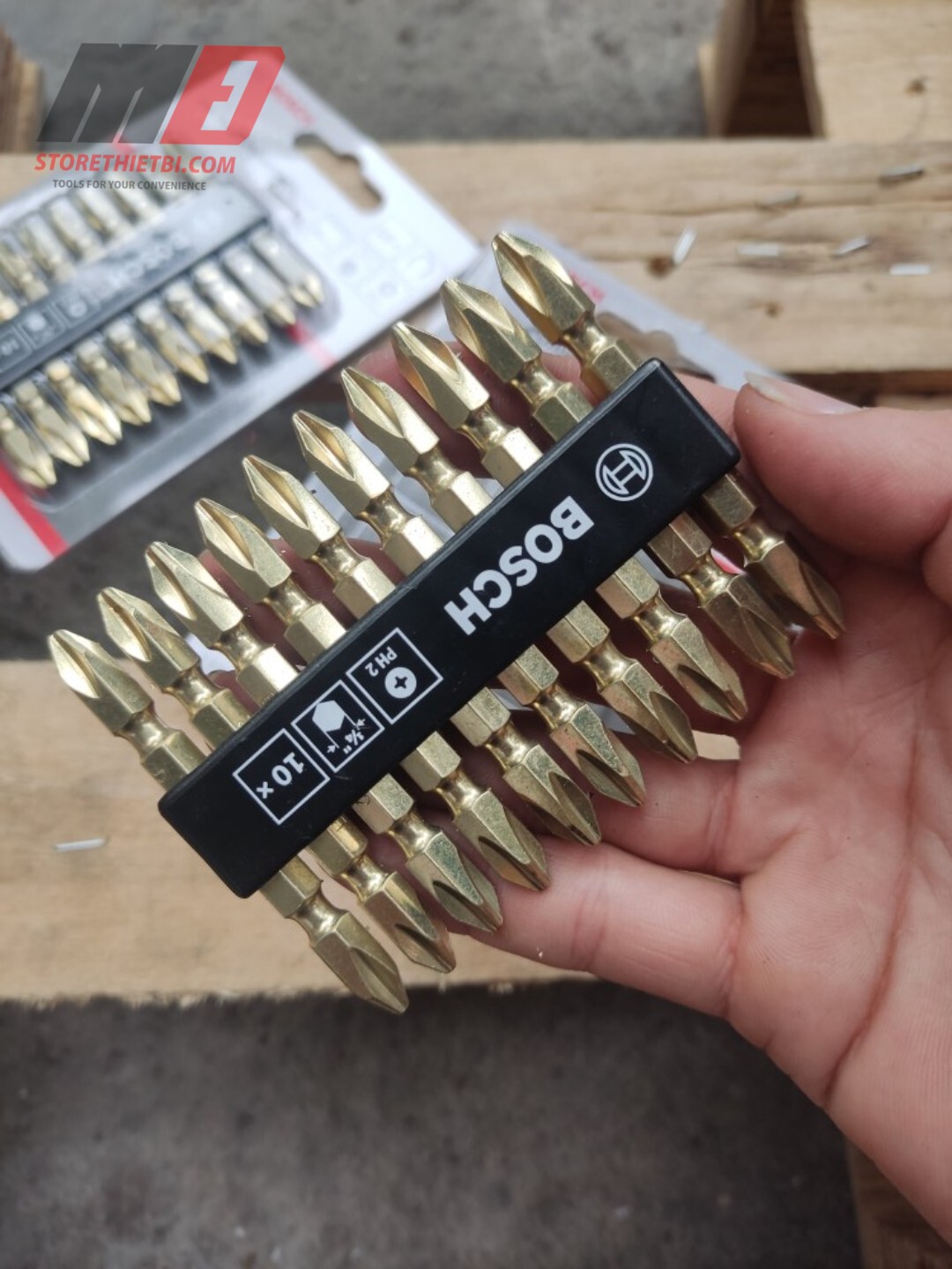 Đầu vặn vít ngắn (PH2-65mm) Bosch 2608521042