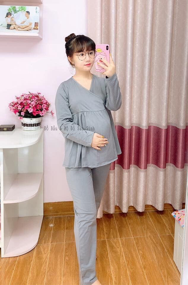 Quần áo bầu sau sinh cho con bú