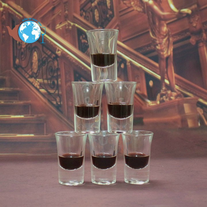 Bộ 6 ly uống rượu shot hàng đẹp