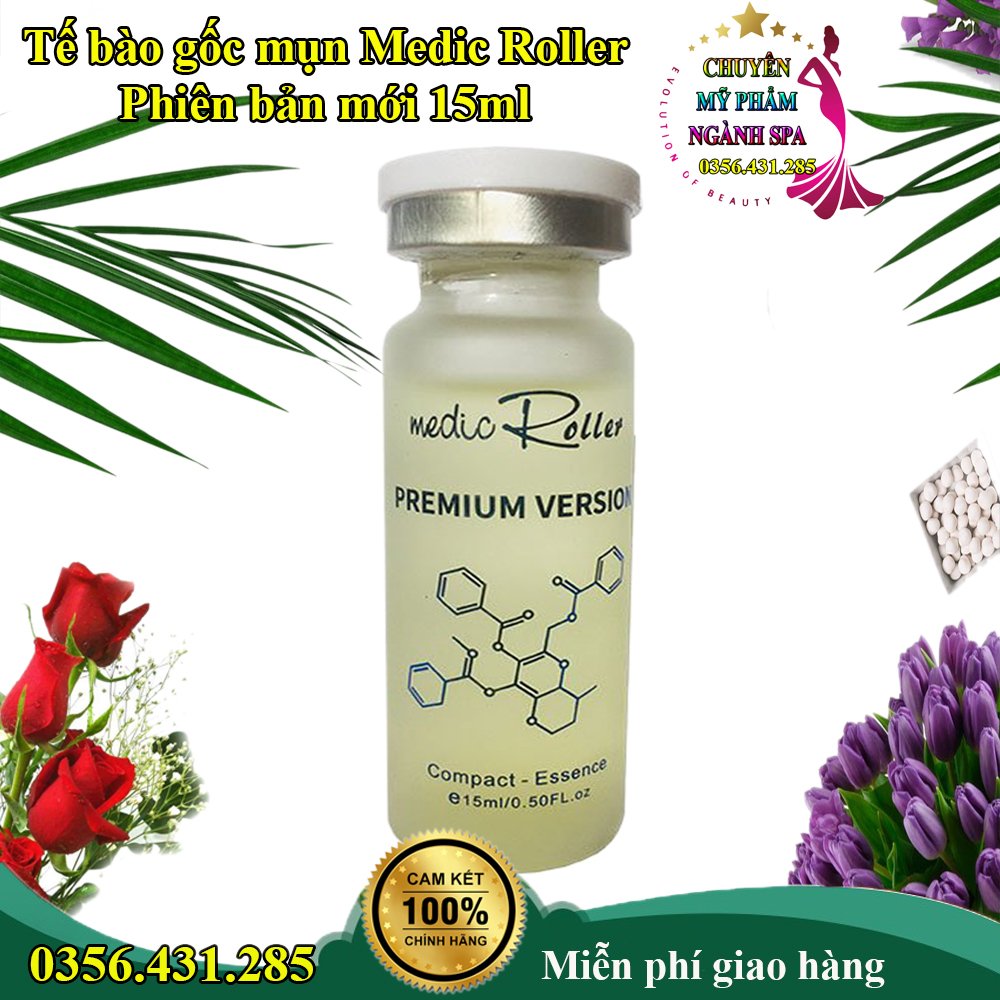 Trị mụn, TINH CHẤT TRỊ MỤN MEDIC ROLLER PHIÊN BẢN MỚI 15ML - Serum ngừa mụn, chữa viêm nang lông hiệu quả. Ức chế và tiêu diệt sự phát triển của vi khuẩn gây mụn, giảm nhờn, dưỡng da, se khít lỗ chân lông
