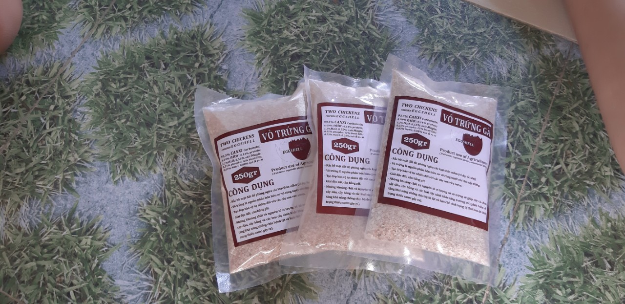 Combo 3 gói Vỏ trứng gà -250gr/1 Gói