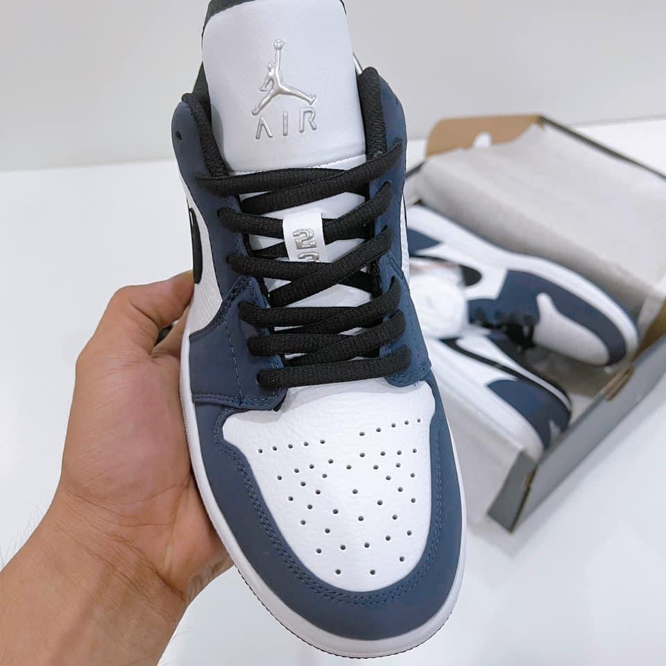 Giày Jordan cổ cao màu xanh navy  - Giày thể thao sneaker Jordan cao cổ JD1 high xanh than hàng 11 cao cấp Full Box