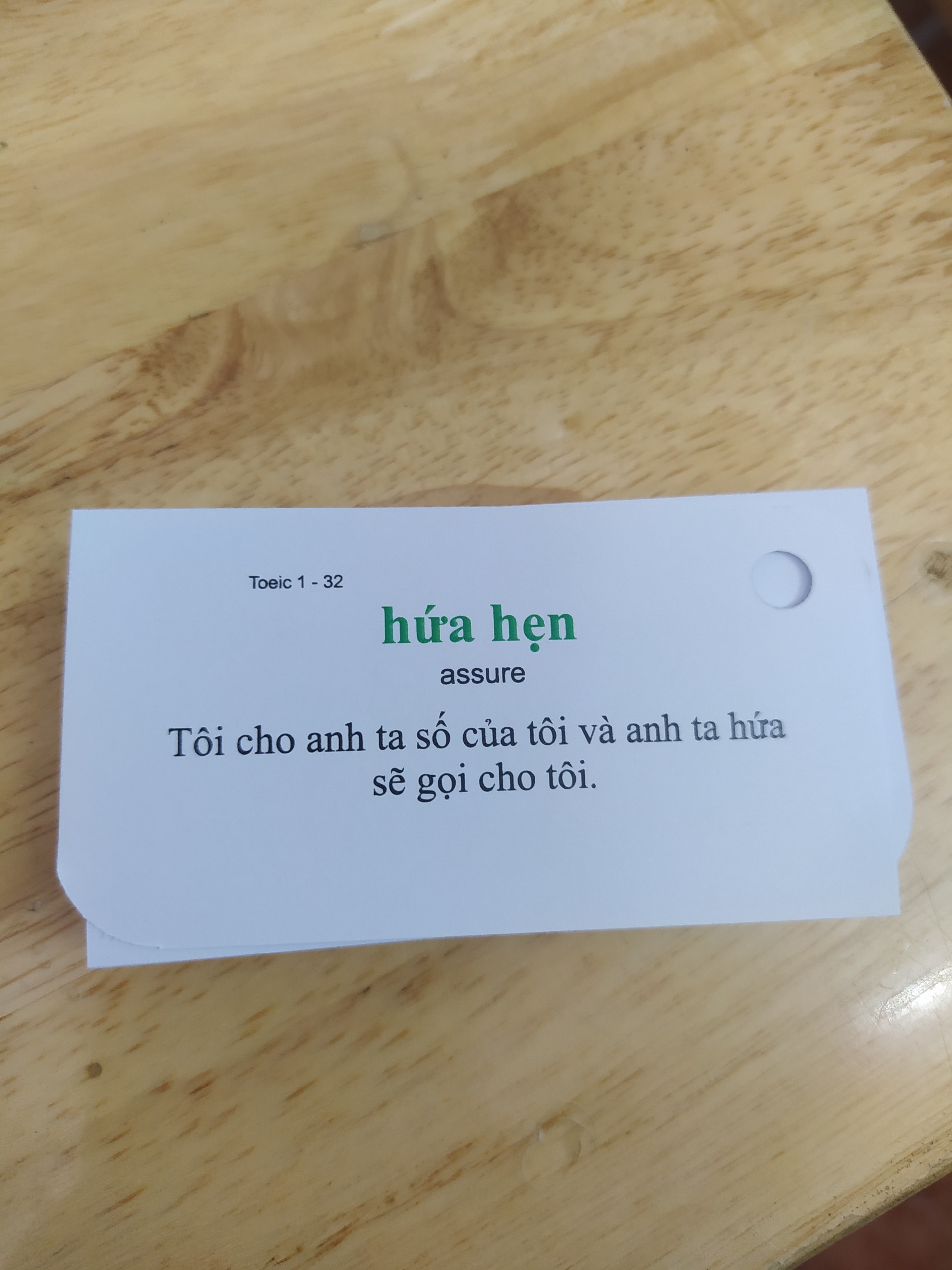 [HCM] Bộ Flashcard Tiếng Anh TOEIC – 3 loại giấy