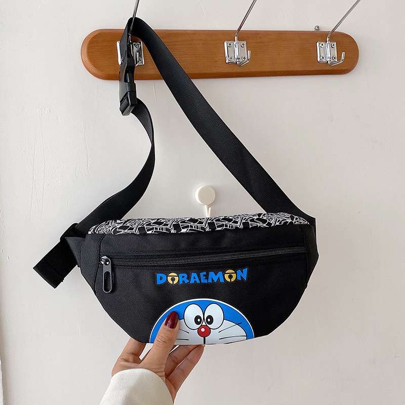 Túi Bao Tử Đen Túi Đeo Chéo Doremon Doraemon