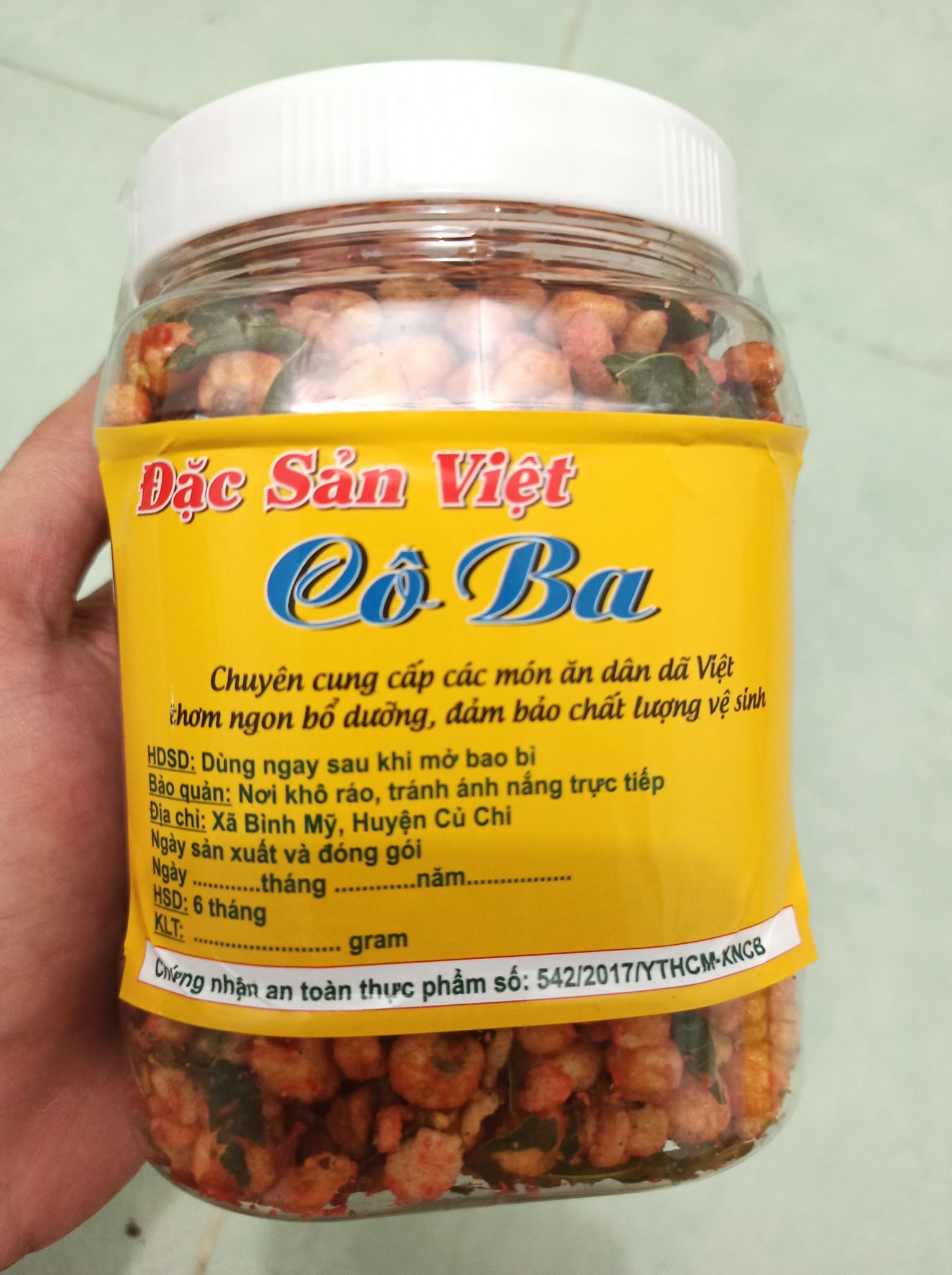 Bắp ( ngô ) sấy khô bò lá chanh - hũ 400g