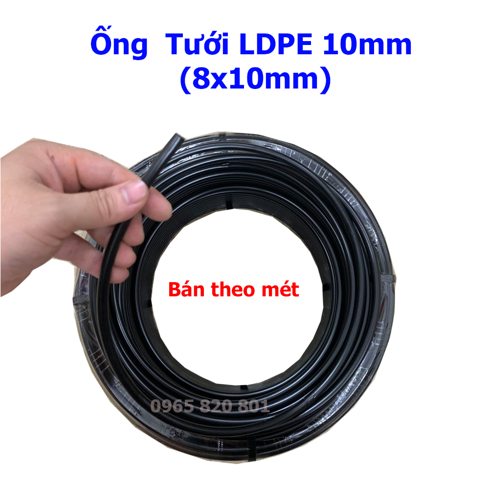 Ống PE đen 10mm dây dẫn,tưới cây, phun sương